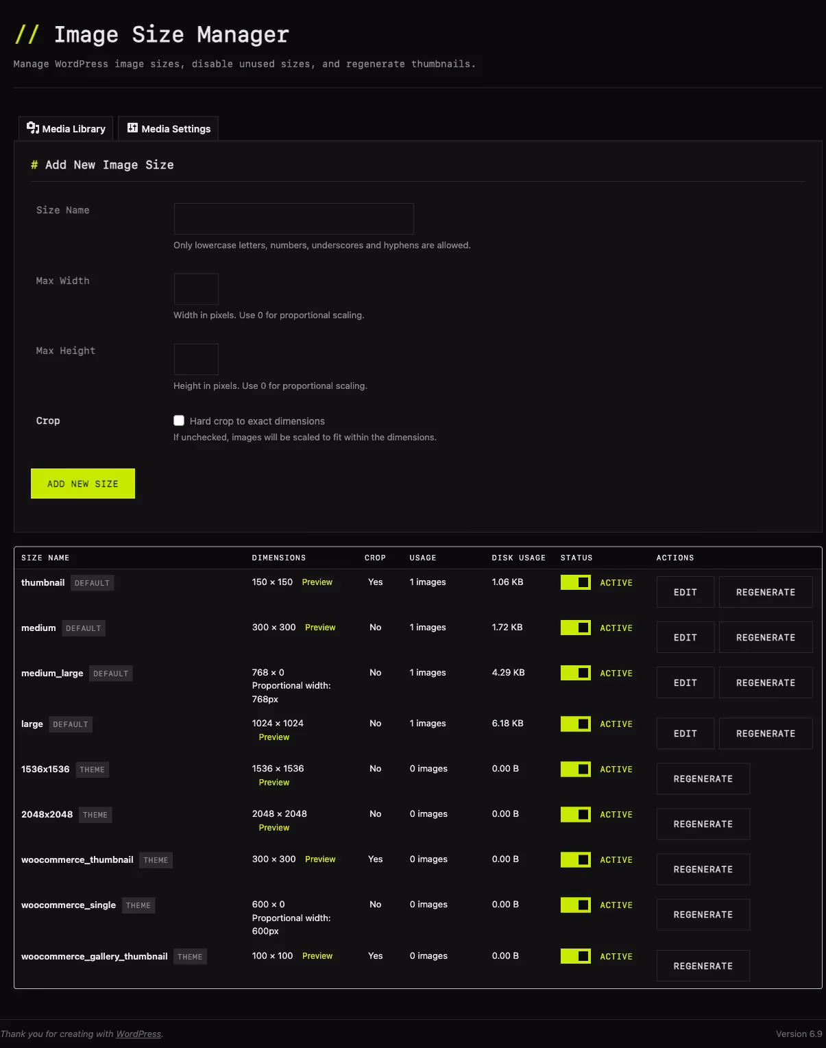 Image Manager screenshot
