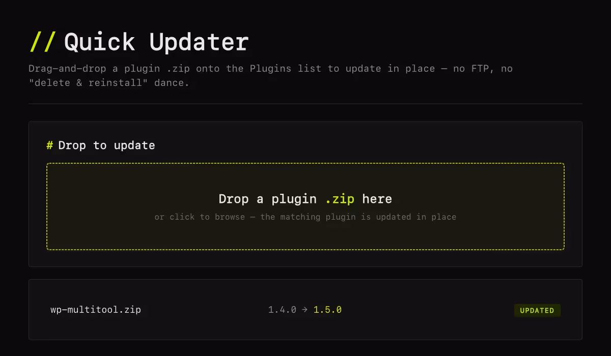 Quick Updater screenshot